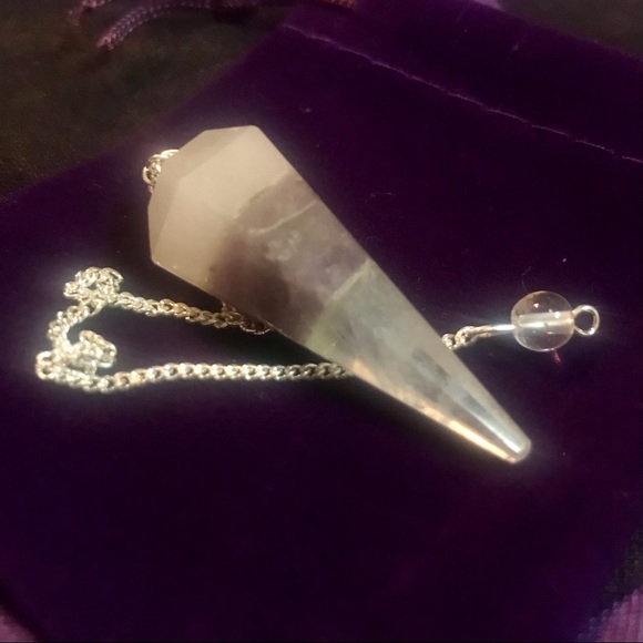 Rose Quartz & Amethyst Pendulum - Picture 2 of 4